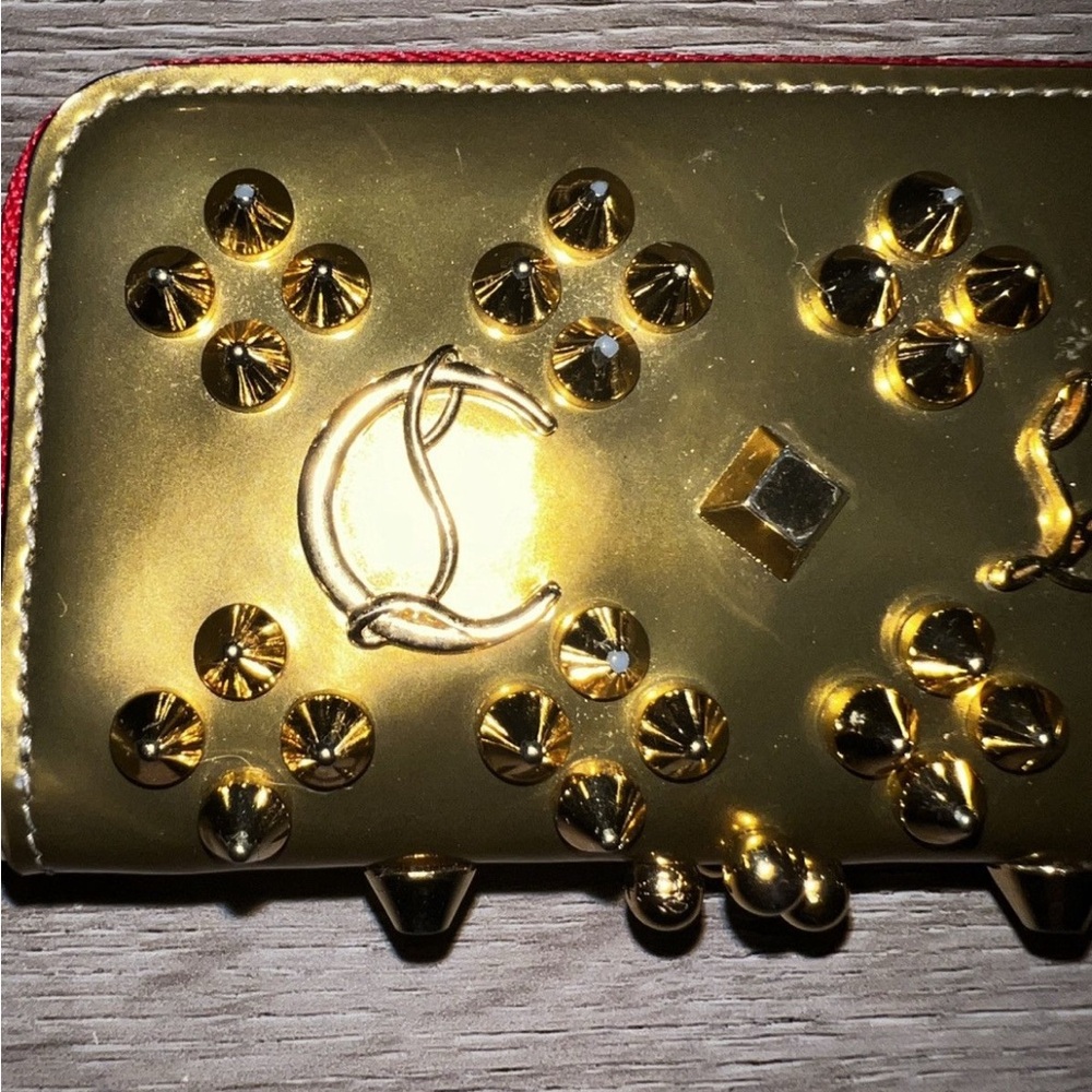 Christian Louboutin Key Pouch and Gold Key Ring - Picture 3 of 12